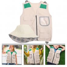 Stage Costumes Outdoor Hat Wear-resistant Explorer Children Adventure Kit Boy Fabric Camping Vest Kid Kids Exploration