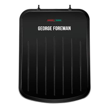 George Foreman 25800 Small Fit Grill - Versatile Griddle, Hot Plate and Toastie Machine with Speedy Heat Up and Easy Cleaning, Black
