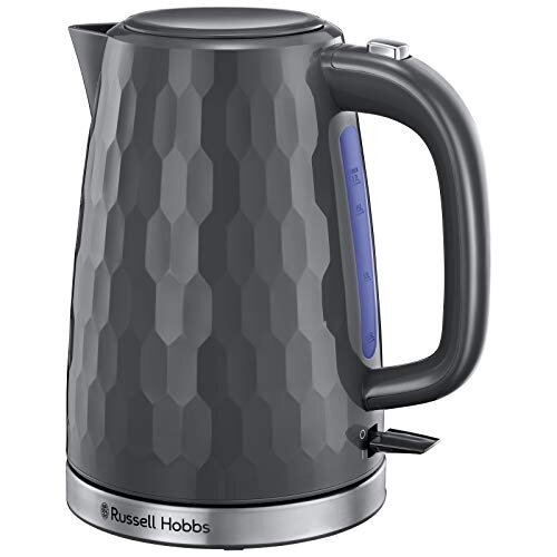 Russell Hobbs Kettle and 4 Slice Toaster, Rapid Boil, Grey on