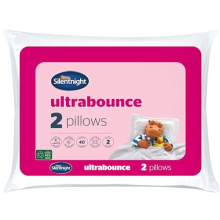 Silentnight Luxury Ultrabounce Pillows 2 Pack ? Pack of 2 Soft Medium Support Hotel Quality Bed Pillows Pack of 2 for Side, Stomach and Back Sleeper ?