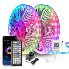 Mexllex LED Strip Lights 30m (2 Rolls of 15m) Ultra-Long Music Sync, App Control with Remote, RGB Tape for Bedroom