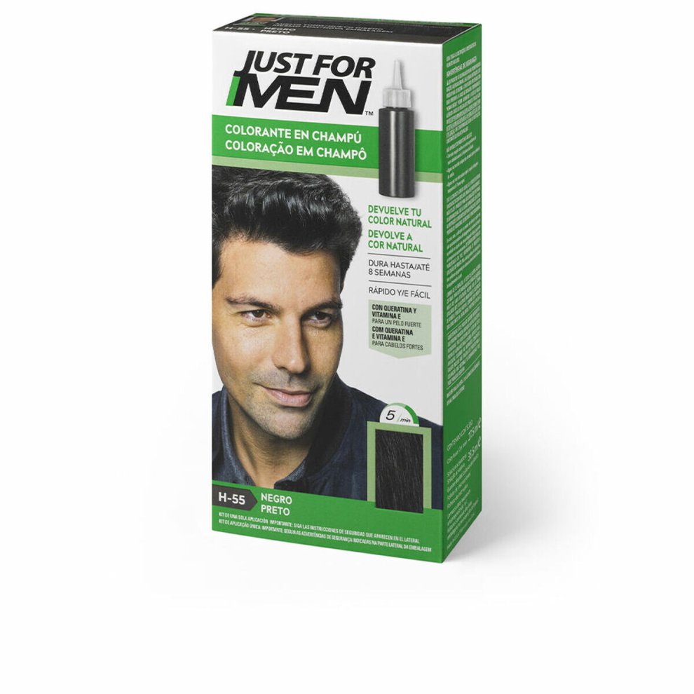 Just For Men Black Shampoo Dye Colorante 30 Ml