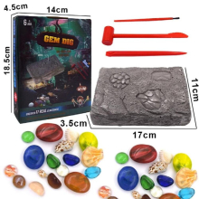 Hot colorful gemstone archaeological treasure excavation toy creative DIY puzzle strange childrens play house toy