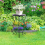 Costway Mosaic Outdoor Side Table Round End Table Weather Resistant Ceramic Tabletop 8