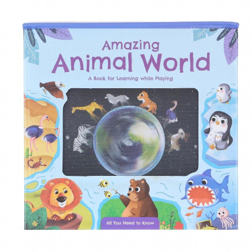 3D Cognitive Reading Book Eco Friendly Interesting 3D Reading Book Animal Encyclopedic Cognition Development for Kid for Home 2