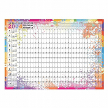 Wall Yearly Planner Reversible Schedule Goal Planner Year Round Calendar For Students Teachers Coworkers Colleagues