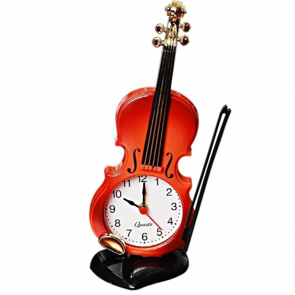 Creative Violin Students Use Alarm Clock European Style Childrens Cartoon Bedside Clock Retro Ornament