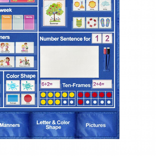 Numbers Pocket Chart Circle Learning Center Pocket Chart Calendar for ...