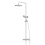 Bathroom Mixer Shower Thermostatic Dual Head Round Rainfall Head Handset Chrome 7