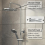 Bathroom Mixer Shower Thermostatic Dual Head Round Rainfall Head Handset Chrome 3