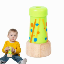 Kaleidoscopes Educational Wooden Retro Kaleidoscope For Children 360 Degree Rounded Processing Vintage Retro Toys For Car