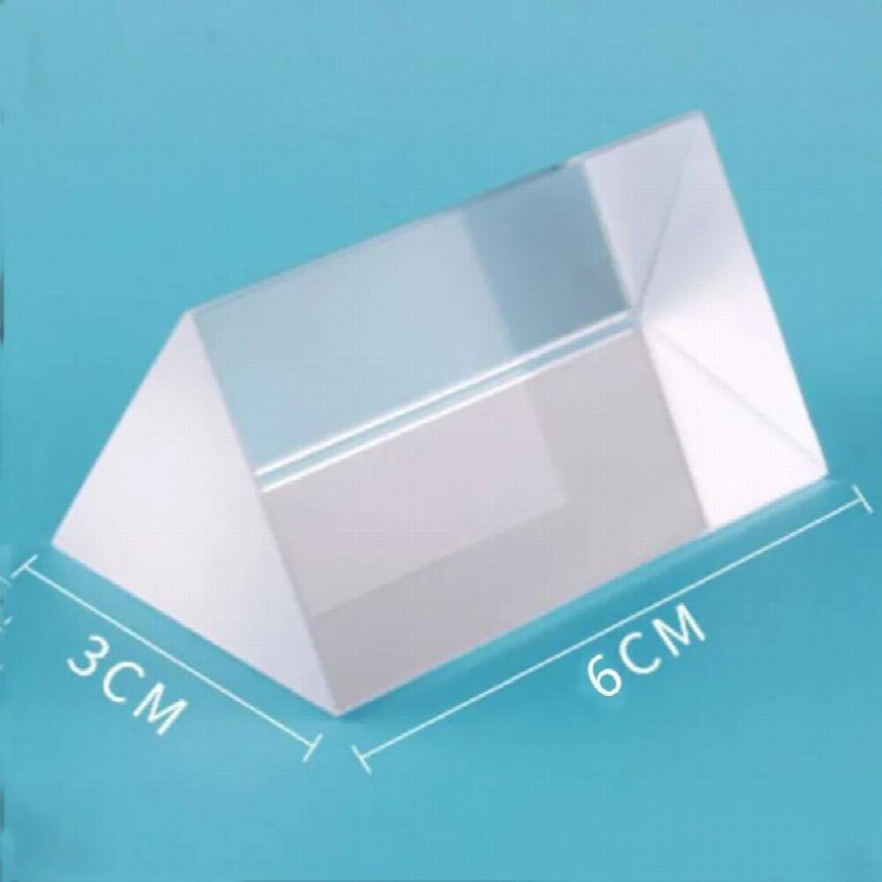 30X30x60mm Triangular Prism Bk7 Rainbow Seven-Color Photography Props Crystal Creative Photography Accessories 885678145488