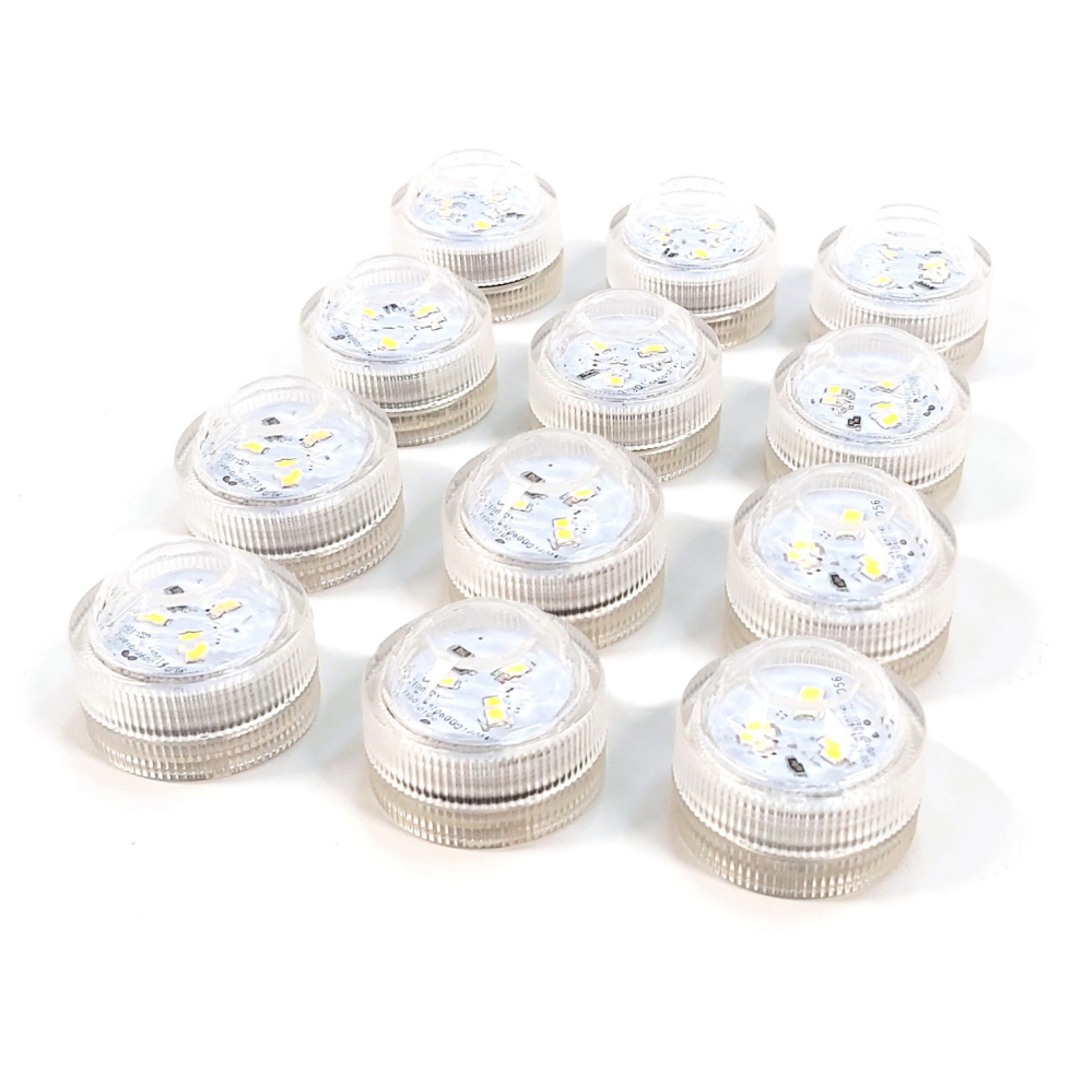 Set of 12 LED Tea Lights Multibuy For Candle Shade Tea Light Holder Multipack-image-OPC-PCZHX77-NEW