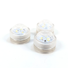 GKXPNL67155RM3: Set of 3 LED Tea Lights for Nordic Light Candle Shade – Flame-Free, Warm White Glow, CR2032 Batteries Included