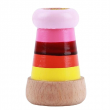 Rainbow Wooden Magical Mini Kaleidoscope Bee Eye Effect Polygon Prism Children Toy for Children