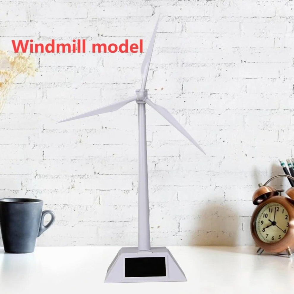 Desktop Model-Solar Powered Windmills/Wind Turbine&Abs Plastics 885678151403