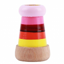 Mini Kaleidoscope Rainbow Wooden Toys Magical Bee Eye Effect Polygon Prism Children Toy