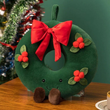 Christmas Ginger Bread Plush Toy Stuffed Chocolate Cookie House Shape Decor Doll Funny Xmas Tree Party Decor Cushion Pillow
