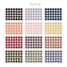 MyPretties Round Label Dot Stickers Number Planner Stickers Weekly Daily Schedule Mark Agenda Stationery Stickers N.1002