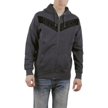 (Navy, S) DIESEL S AUV Mens Hoodies Gym Casual Sweatshirt Top Full Zip Hoody Jumper Bottom