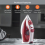 GEEPAS Geepas 1800W Steam Iron with Temperature Control, Red 2
