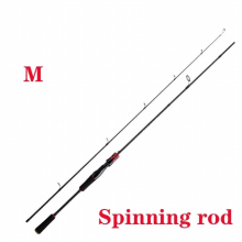 (White-1.68m 1.7m) Catch.u Fishing Pole Carbon Fiber Spinning/Casting Fishing Rod 3 Top for River Lake Reservoir Pond Stream with Carp Fishing