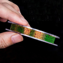 100M Speckle carp fluorocarbon Fishing Line Thread Line 3D Invisible Camouflage Nylon Rubber Thread Fishing Line Algae Line