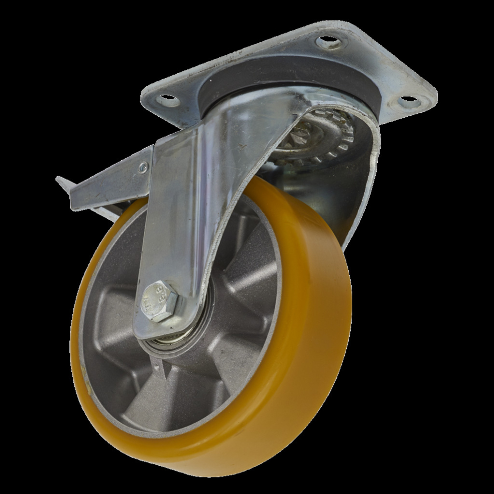 Sealey Castor Wheel Swivel Plate With Total Lock Ø160mm