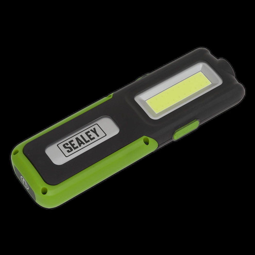 Sealey Rechargeable Inspection 5W Cob & 3W Smd Led With Power Bank - Light/Green