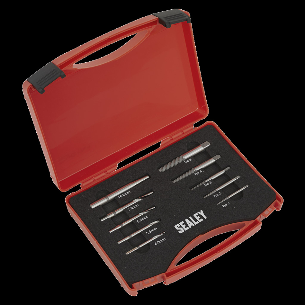 Step Drill Screw/Bolt Extractor Set 10pc