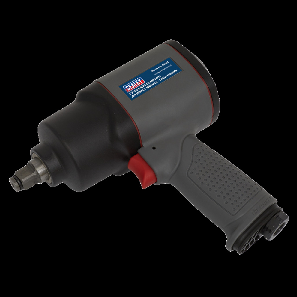 Sealey Air Impact Wrench 1/2"Sq Drive Composite - Twin Hammer