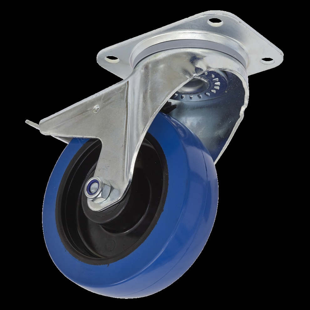 Sealey Castor Wheel Swivel Plate With Total Lock Ø160mm