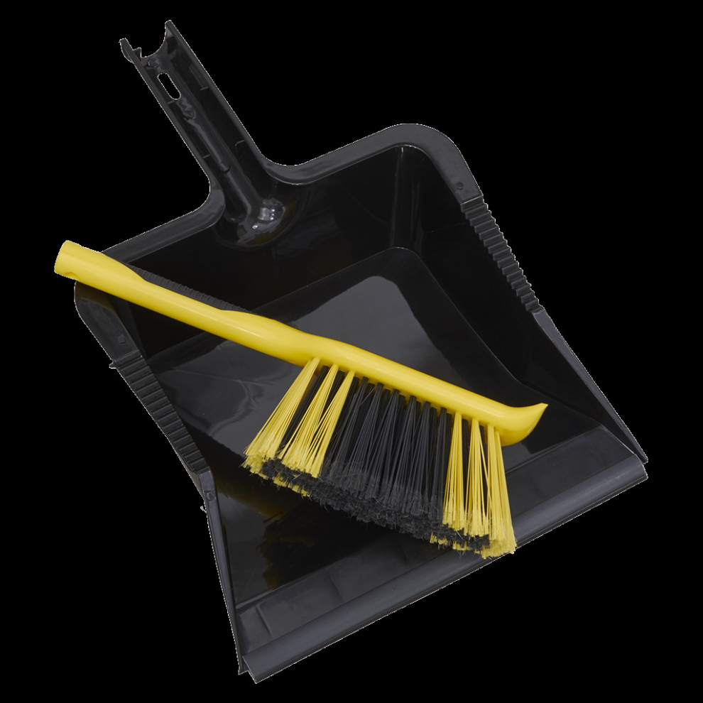 Sealey Bulldozer Yard Dustpan & Brush Set