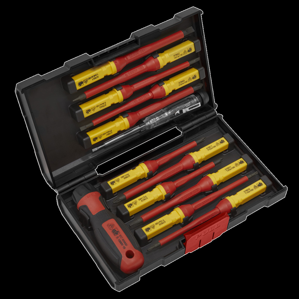 Screwdriver Set 13pc Interchangeable - VDE Approved-image-OPC-P697CNZ-NEW