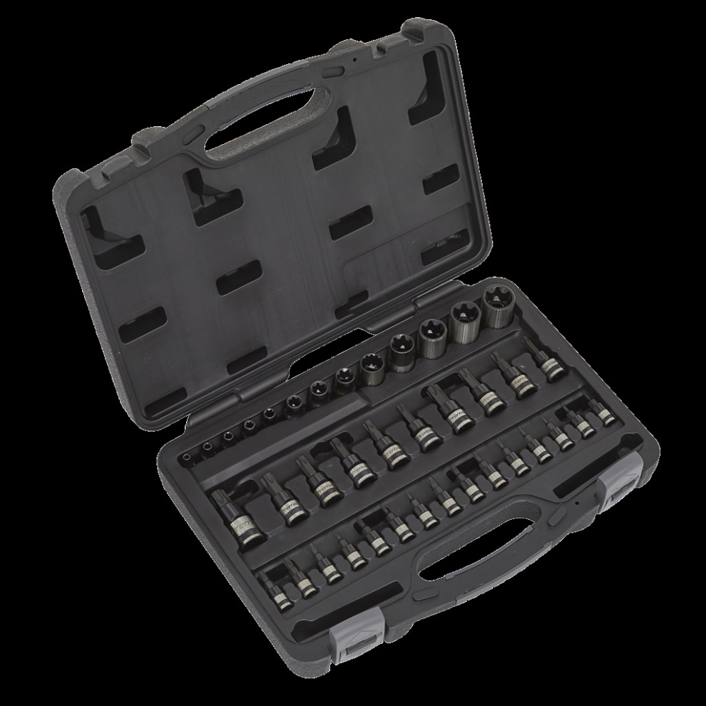 TRX-Star* Socket & Security Socket Bit Set 38pc 1/4", 3/8" & 1/2"Sq Drive