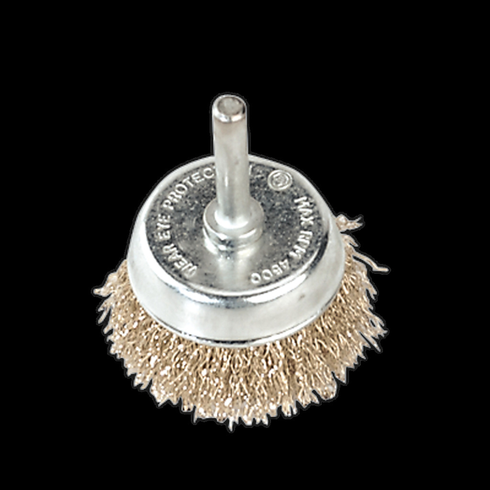 Sealey Crimped Wire Cup Brush Ø50mm With Ø6mm Shaft