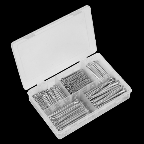 Sealey Split Pin Assortment 230pc Large Sizes Metric & Imperial