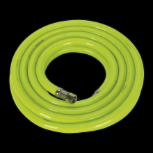 Air Hose High-Visibility 5m x Ø10mm with 1/4"BSP Unions