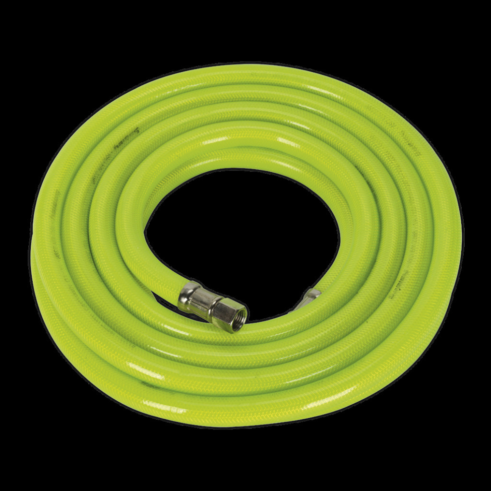 Sealey Air Hose High-Visibility 5M X Ø10mm With 1/4"Bsp Unions