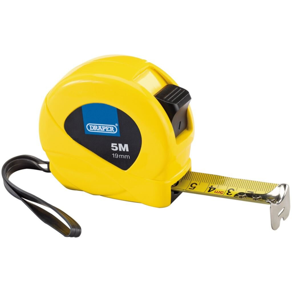 Measuring Tapes, 5m/16ft X 19mm, 3 Colours (Dispenser Of 12)