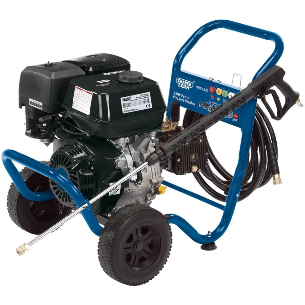 Draper Expert Petrol Pressure Washer, 13HP