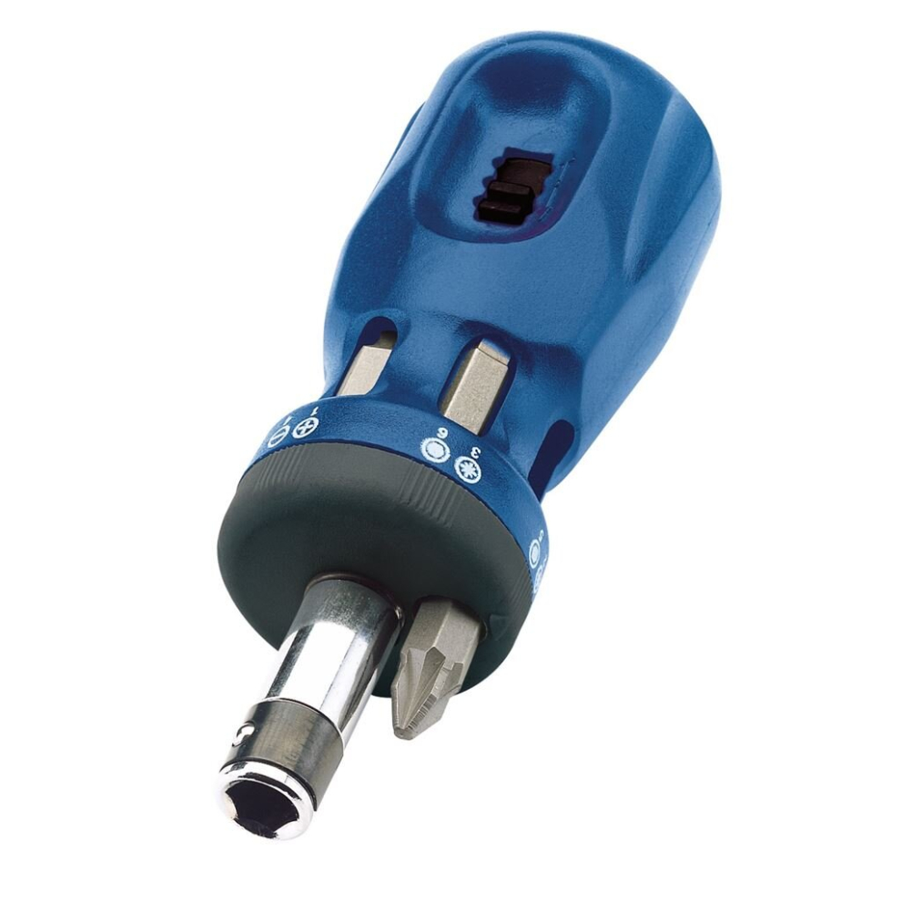 Chubby Ratcheting Screwdriver and Bit Set (7 Piece)