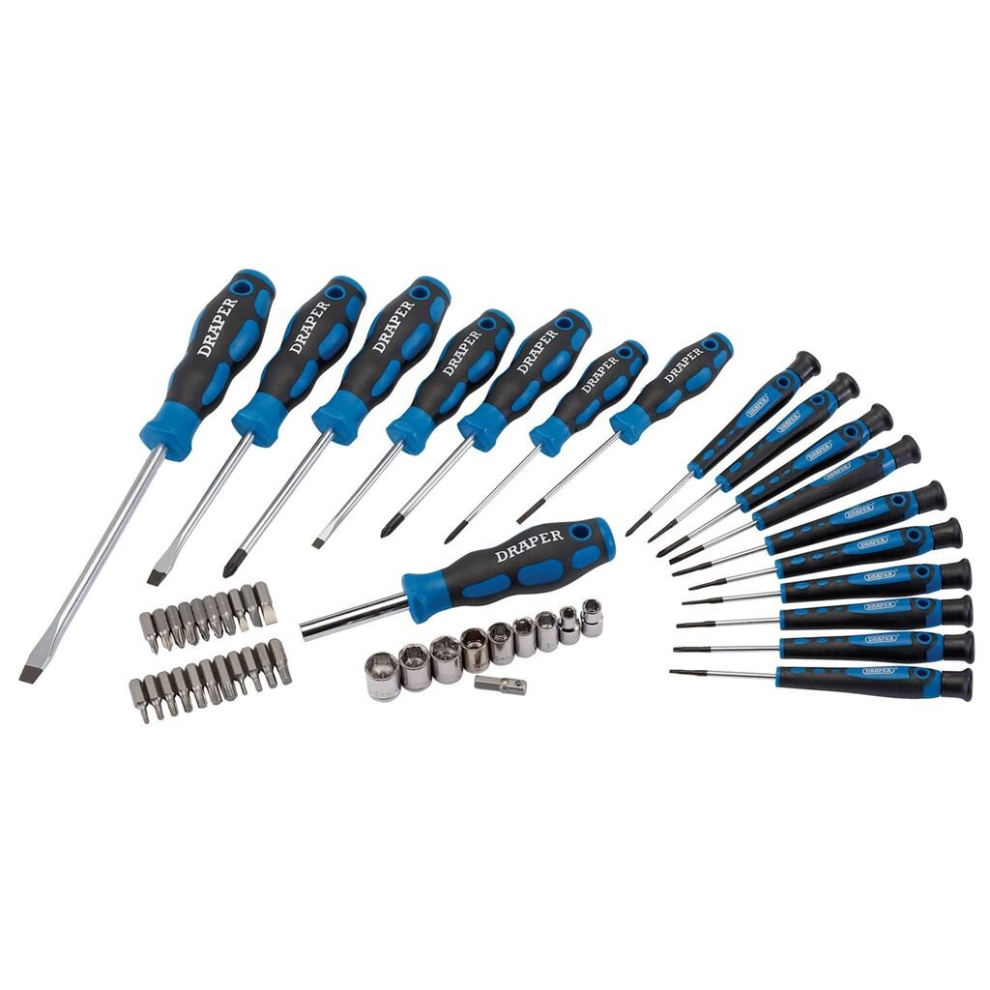 Draper Screwdriver, Socket And Bit Set (49 Piece) Size 49