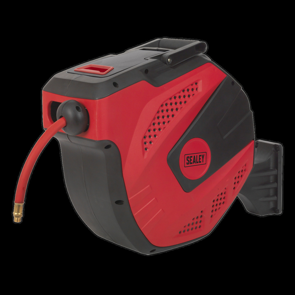 Air Hose Reel Auto-Rewind Control 20m Ø10mm ID - Rubber Hose