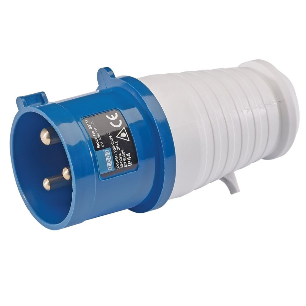 Draper 230V Ip44 Site Plug, 32A