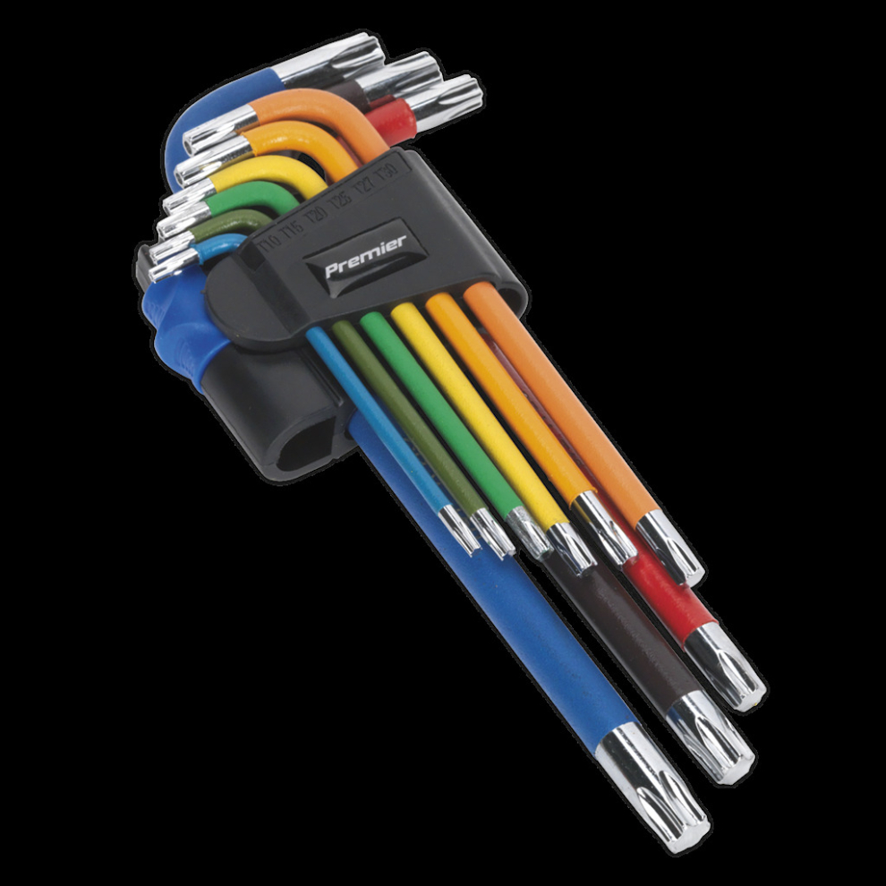 Sealey Trx-Star* Key Set 9Pc Colour-Coded Long