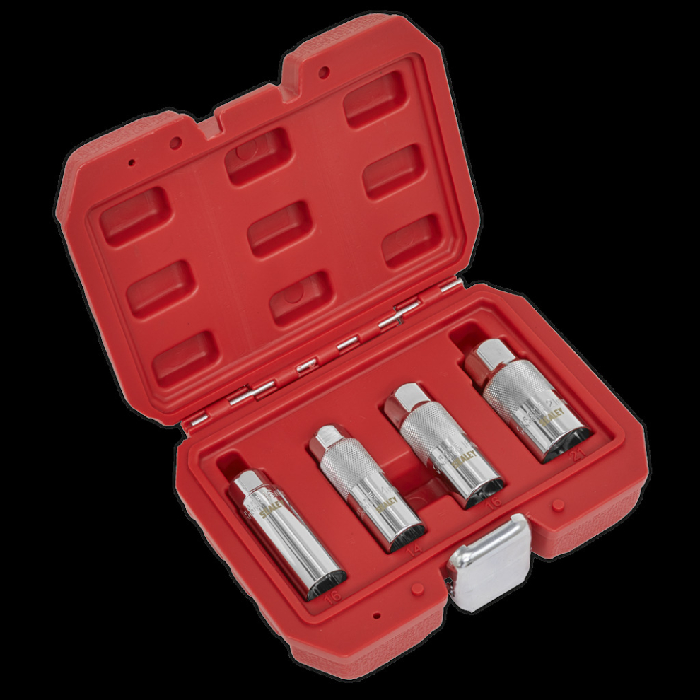 Sealey Spark Plug Socket Set 4Pc 3/8"Sq Drive