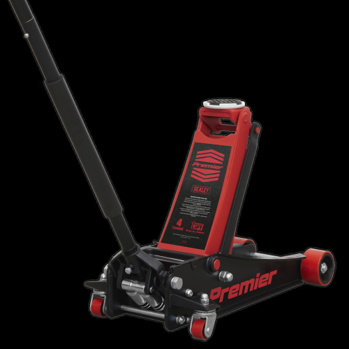Sealey Trolley Jack 4 Tonne Low Profile Rocket Lift Red