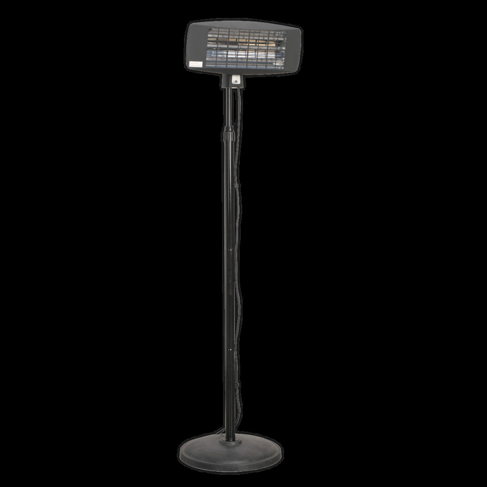 Infrared Quartz Patio Heater 2000W/230V with Telescopic Floor Stand
