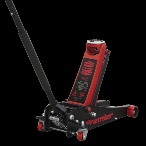 Sealey Trolley Jack 3 Tonne Low Profile Rocket Lift Red